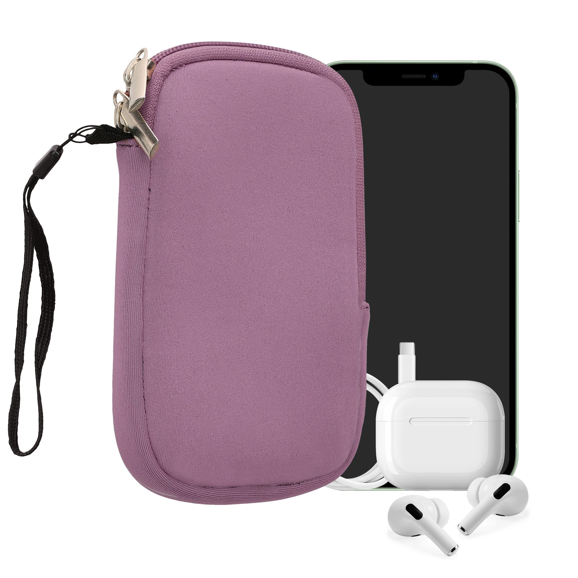 kwmobile Handytasche Handytasche für Smartphones M - 5,5" (1-tlg), Neopren Handy Hülle - Handy Tasche Sleeve Pouch