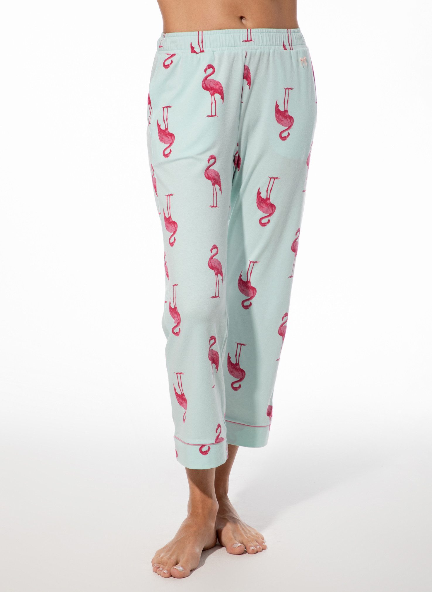 Short Stories Pyjamahose SHORT STORIES 622106 7/8-Hose fair aqua/flamingo print