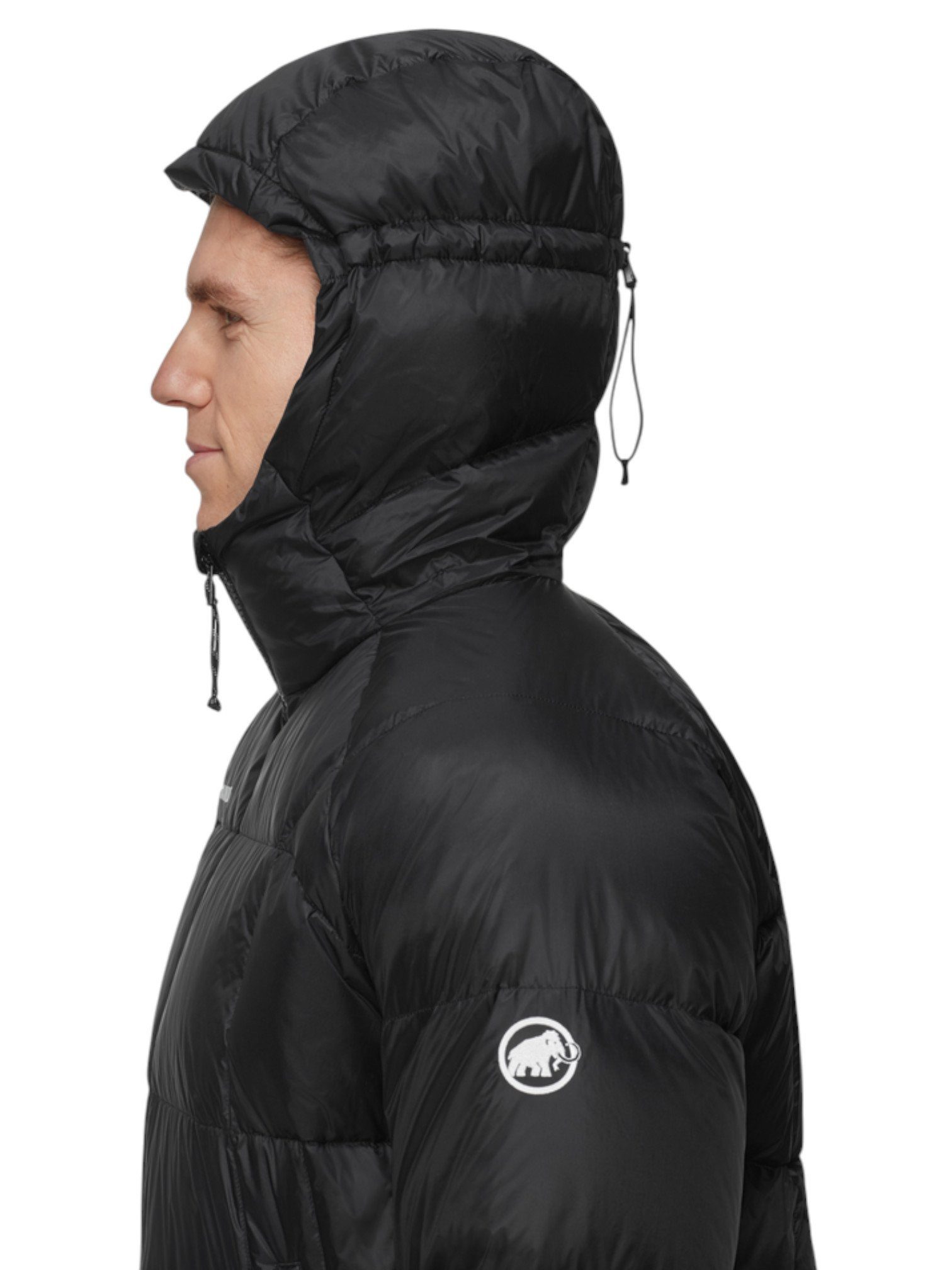 Mammut Winterjacke Glacier Glow Insulated Hooded (wärmend dank Kunstfaserfüllung) schwarz