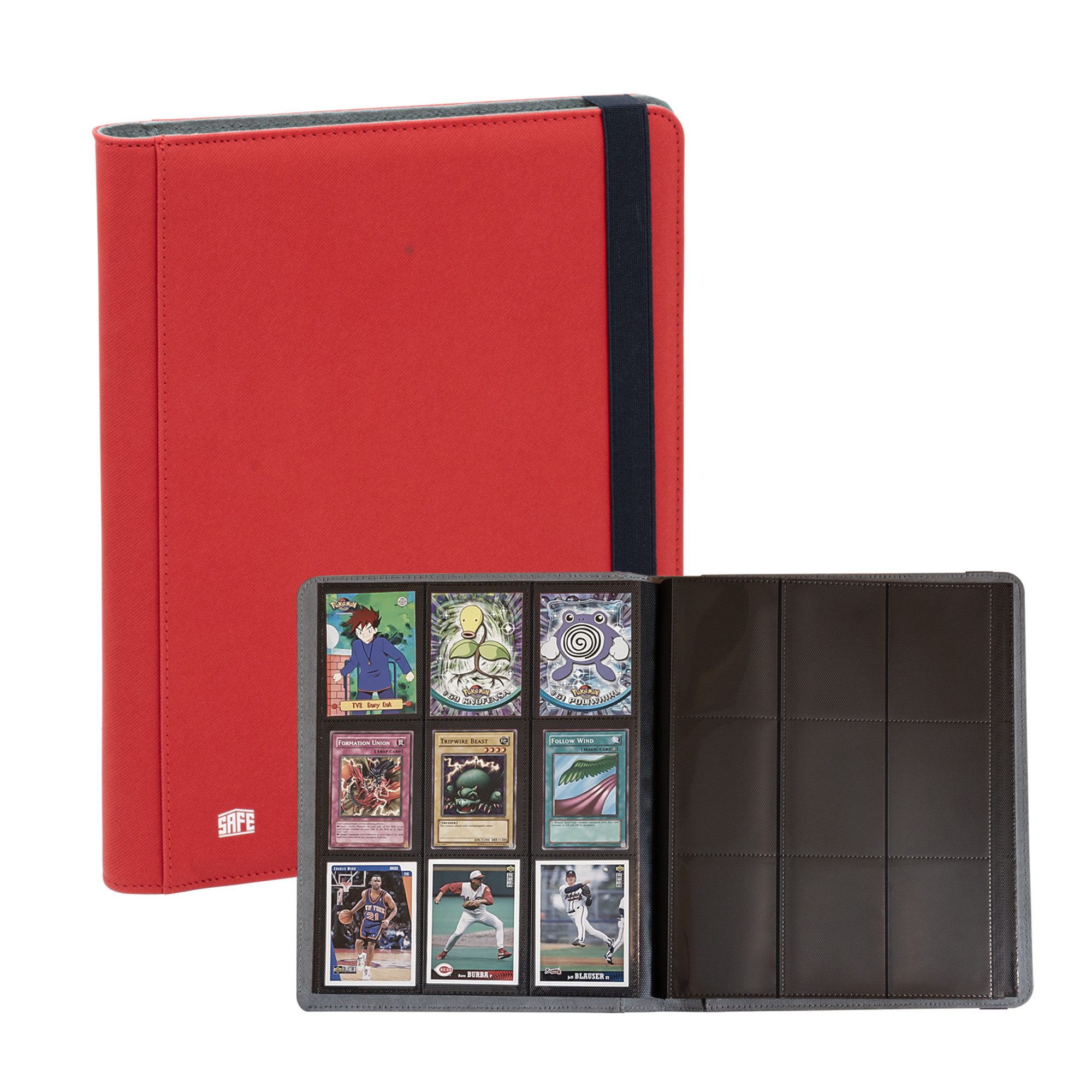 Safe-Album Sammelkarte Sammelalbum „Color“ rot für Trading Cards, Spielkarten, Sportkarten