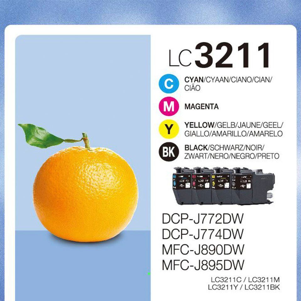 Brother LC-3211 Value Pack Tintenpatrone (Packung, 4-tlg)