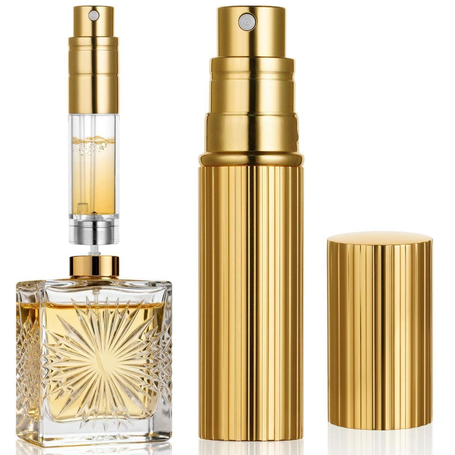 LuxusKollektion Parfümzerstäuber Parfümzerstäuber Nachfüllbar 5ml Gold (1 St)