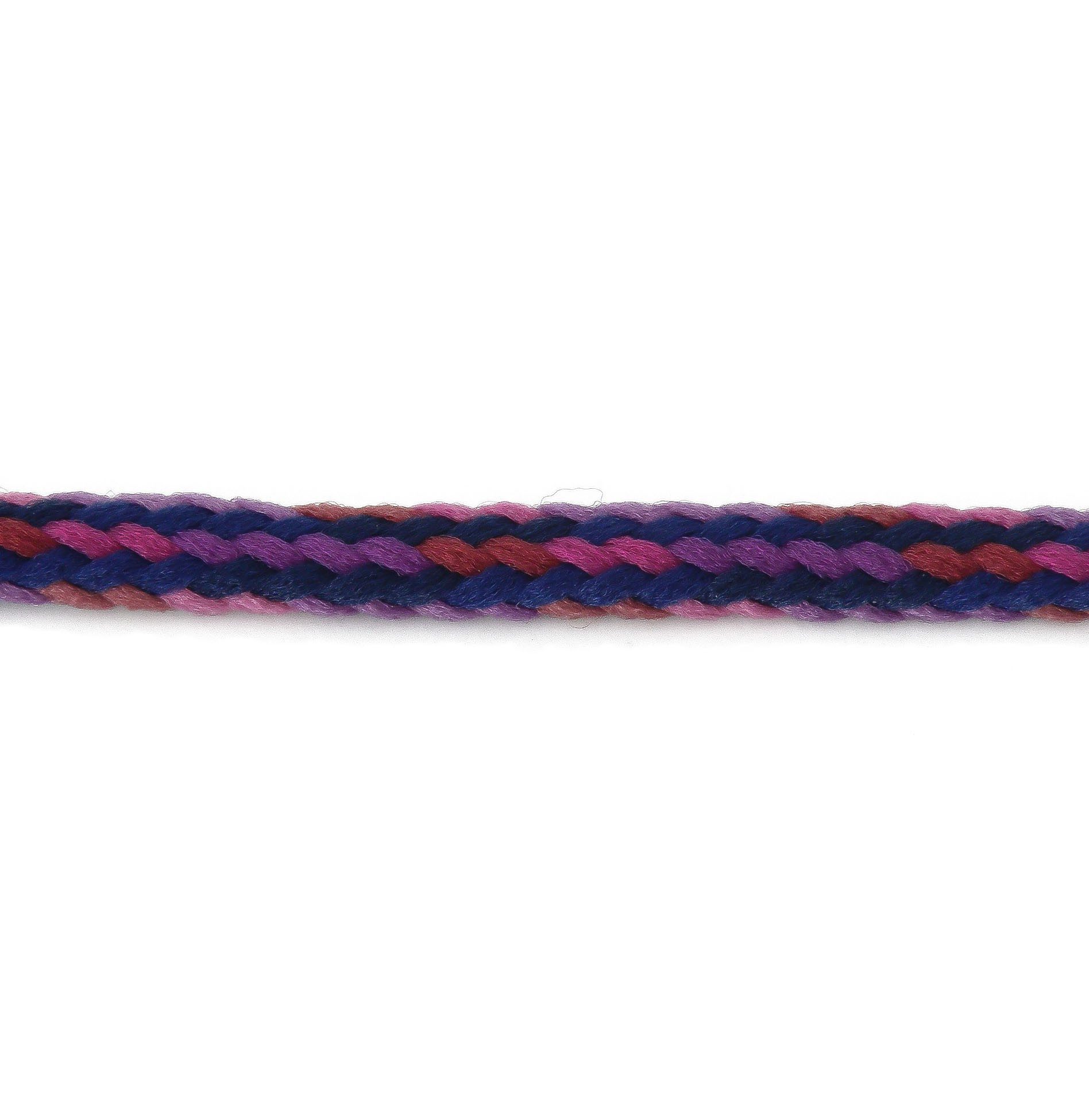 maDDma Seil 100m Polyester-Schnur Kordel 4mm, mehrfarbig, verschiedene Farben, blau/lila/rot/pink