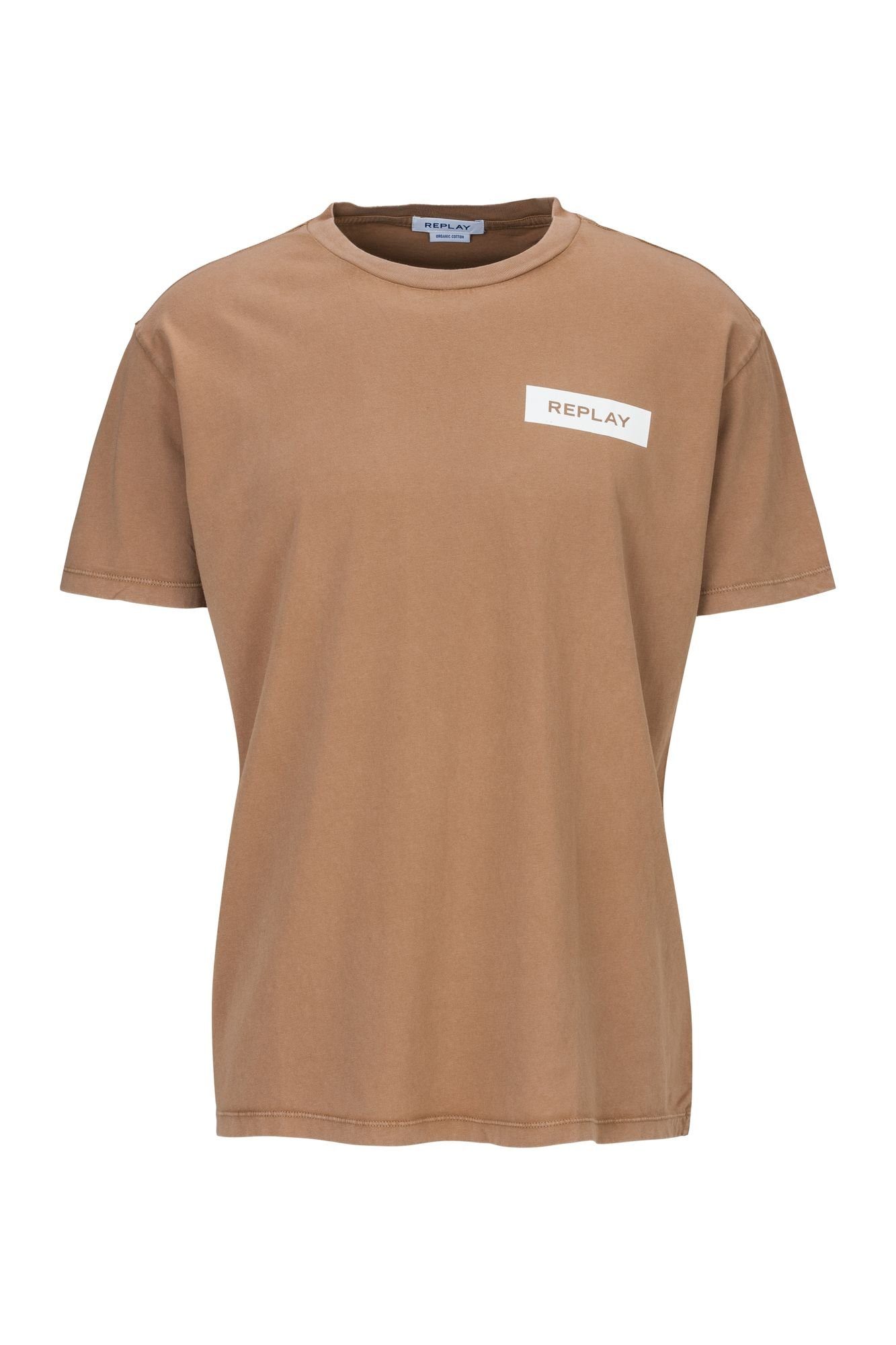 G. ORGANIC Replay T-Shirt DYED COTTON JERSEY