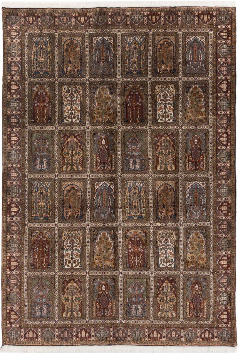 Orientteppich Kaschmir Wolle 195x281 Handgeknüpfter Orientteppich, Nain Trading, rechteckig, Höhe: 4 mm