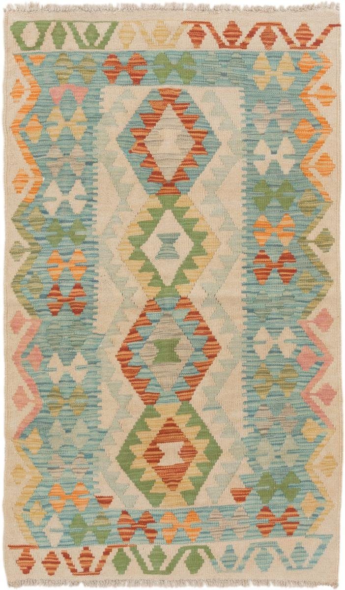 Orientteppich Kelim Afghan 91x145 Handgewebter Orientteppich, Nain Trading, rechteckig, Höhe: 3 mm | Kurzflor-Teppiche