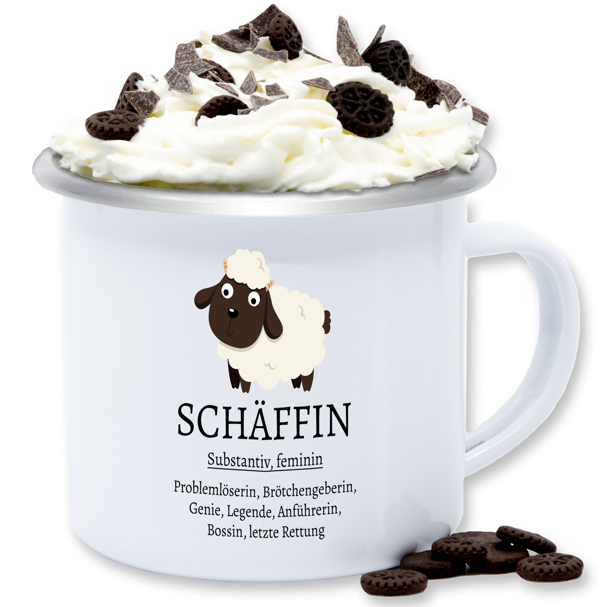 Shirtracer Tasse Schäffin substantiv, Geschenk Chefin, Geschenke Chefin, Geschenk fü, 1-tlg., Stahlblech, Kollegen - Tassen