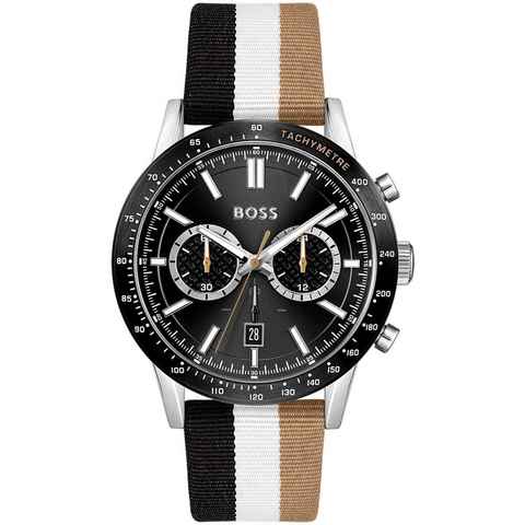 BOSS Chronograph Allure, 1513963, Quarzuhr, Herrenuhr, Armbanduhr, Stoppfunktion, Datum