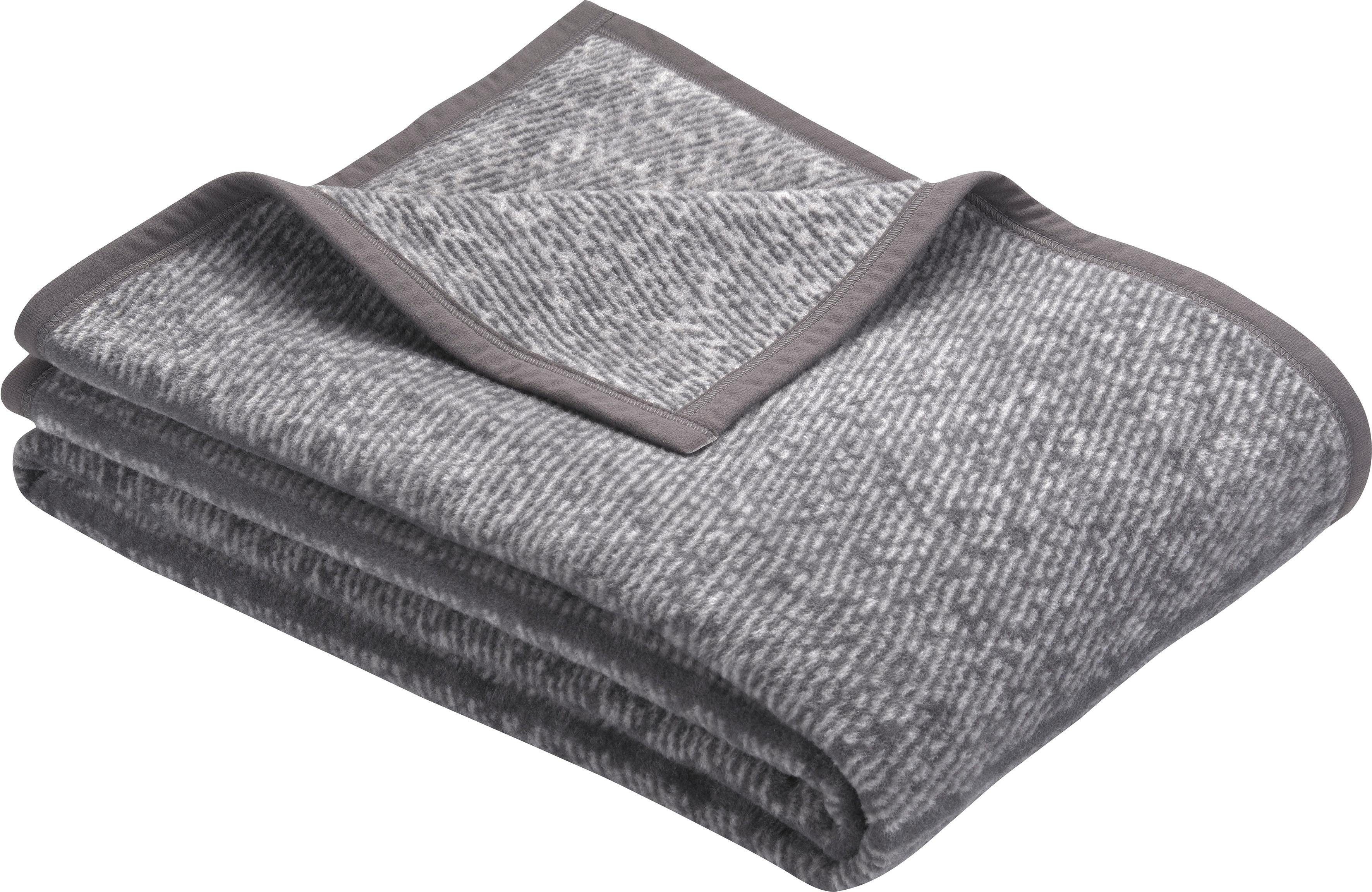 Wohndecke Amersfoort, bugatti, mit dezentem Muster, Kuscheldecke