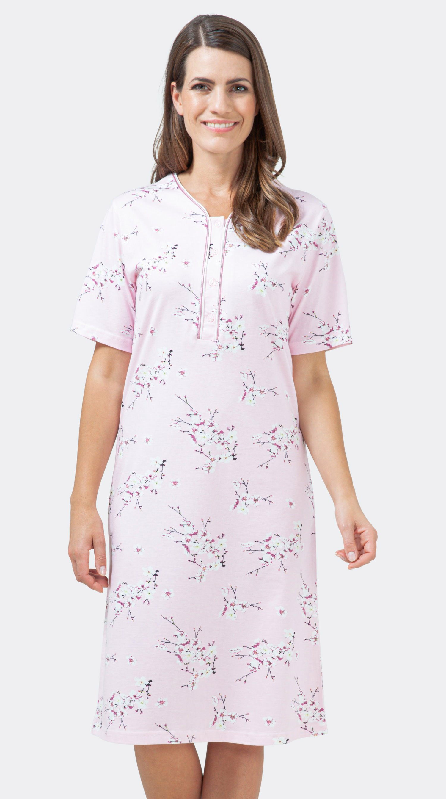 Hajo Nachthemd Damen Schlafshirt klassisch (1-tlg) Modisches Design
