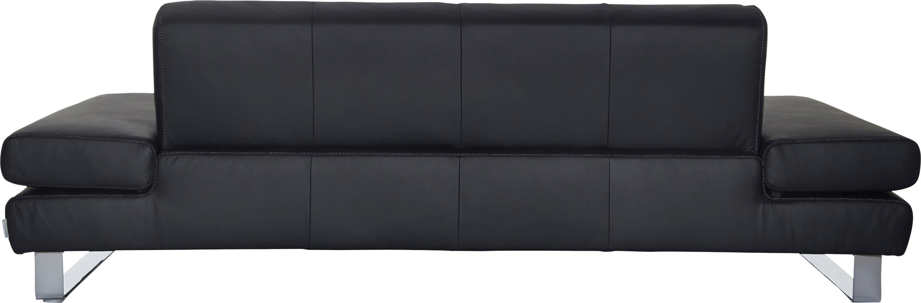 W.SCHILLIG 3-Sitzer taboo Designsofa mit hohem Sitzkomfort, mit Normaltiefe, inklusive Armlehnenverstellung, mit Kontrastnaht