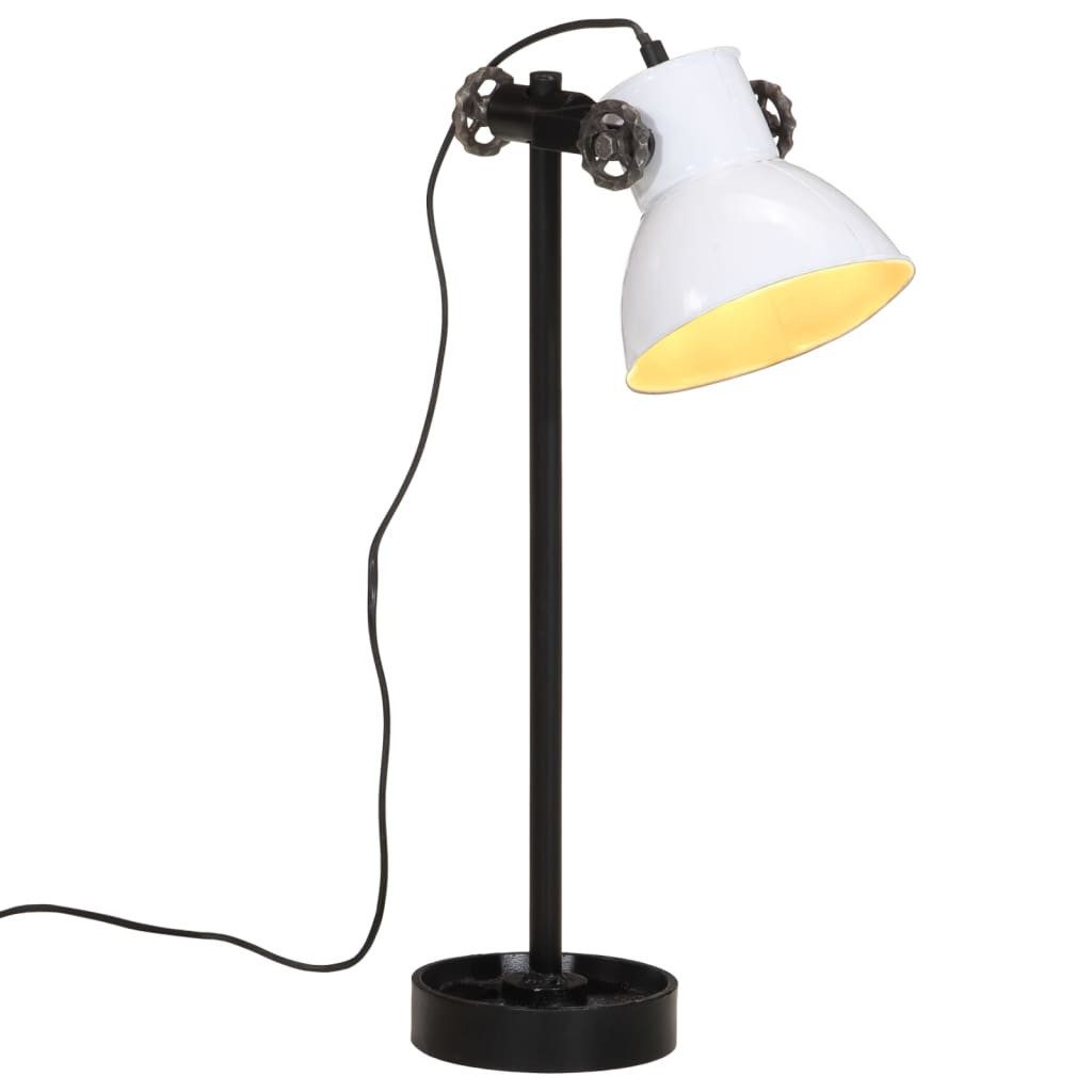 vidaXL Deckenleuchte Schreibtischlampe 25 W Weiß 15x15x55 cm E27