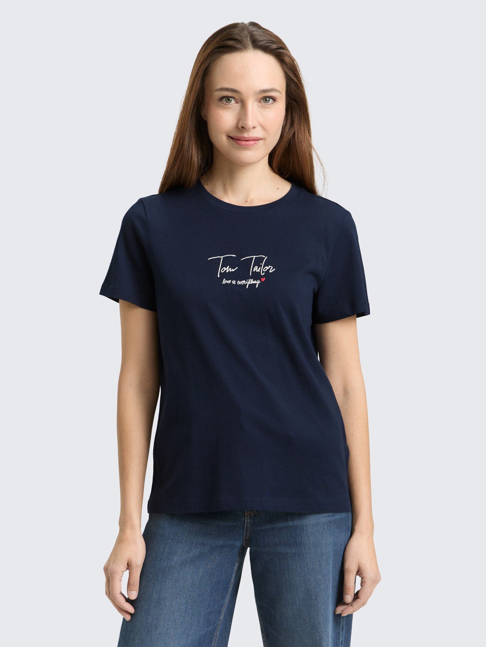 TOM TAILOR T-Shirt T-Shirt T-Shirt mit Logo-Print günstig online kaufen
