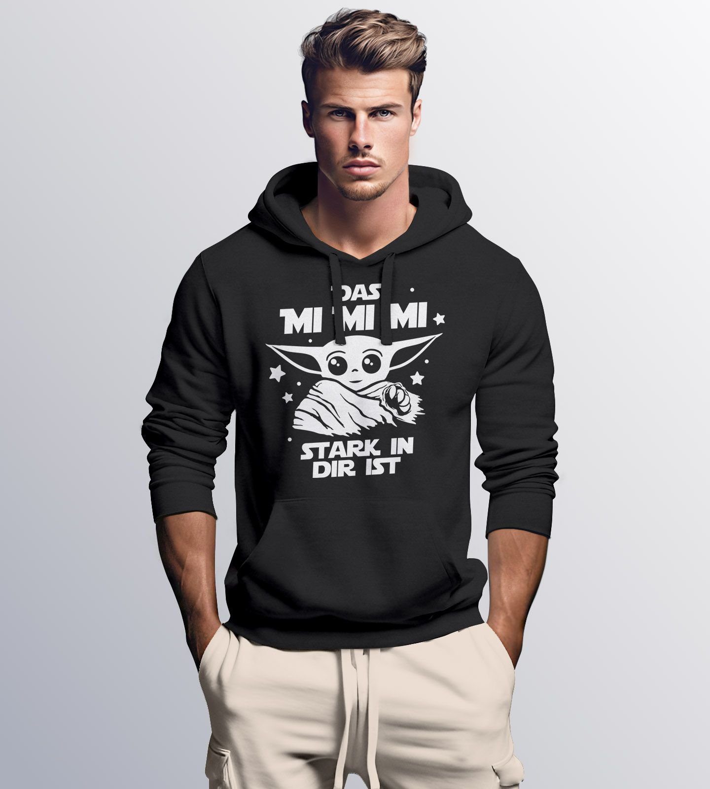 MoonWorks Hoodie Hoodie Herren Parodie Spruch Das mi mi mi stark in dir ist günstig online kaufen