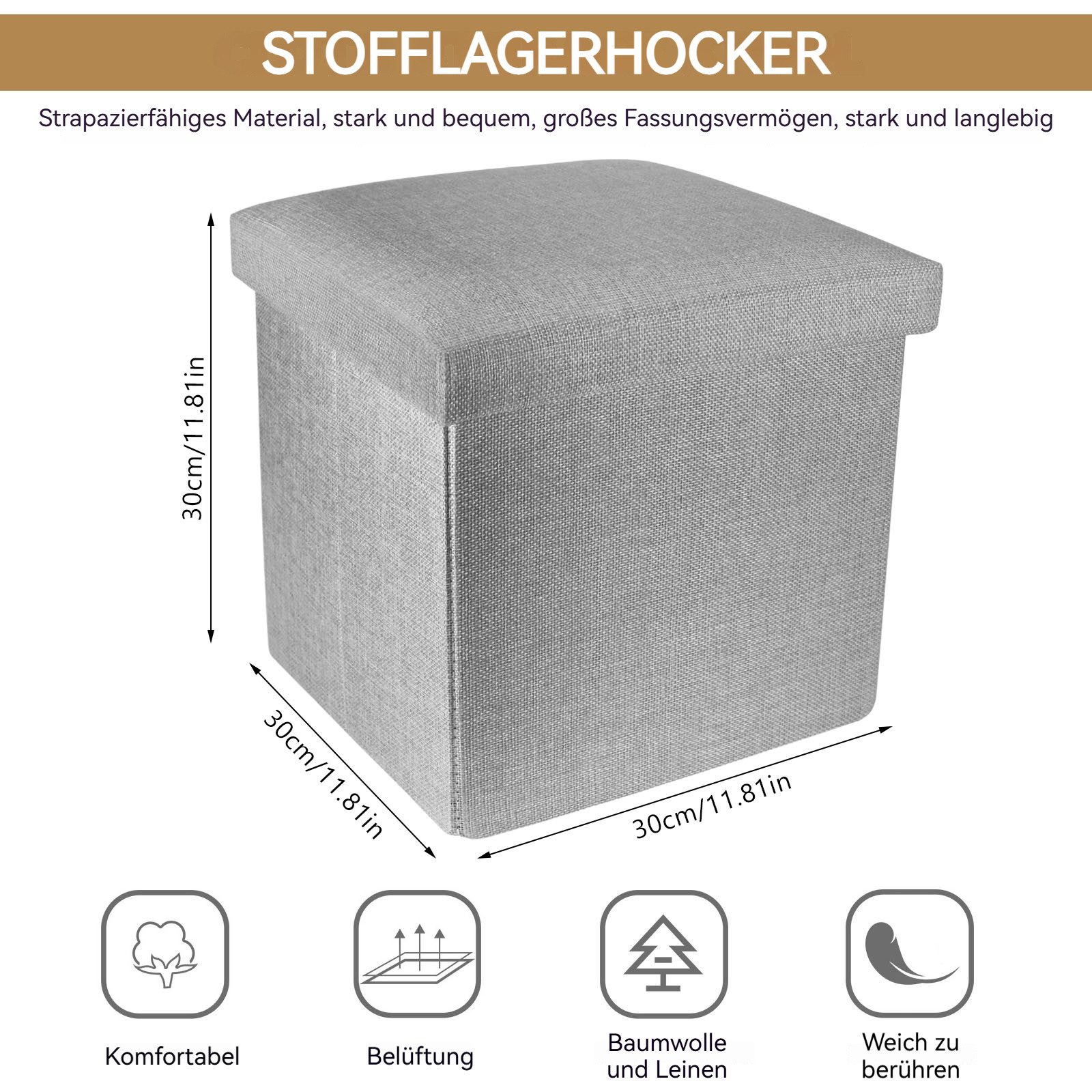 BlingBin Sitzbank sitzhocker mit Stauraum gepolstert günstig online kaufen