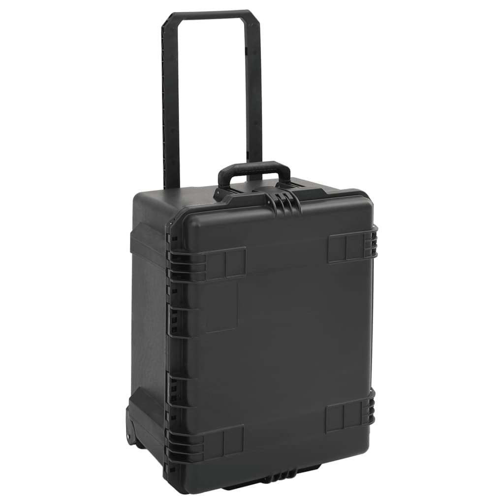 vidaXL Kameratasche Koffer für Flugreise Tragbar Schwarz 62,5x49,5x37 cm PP