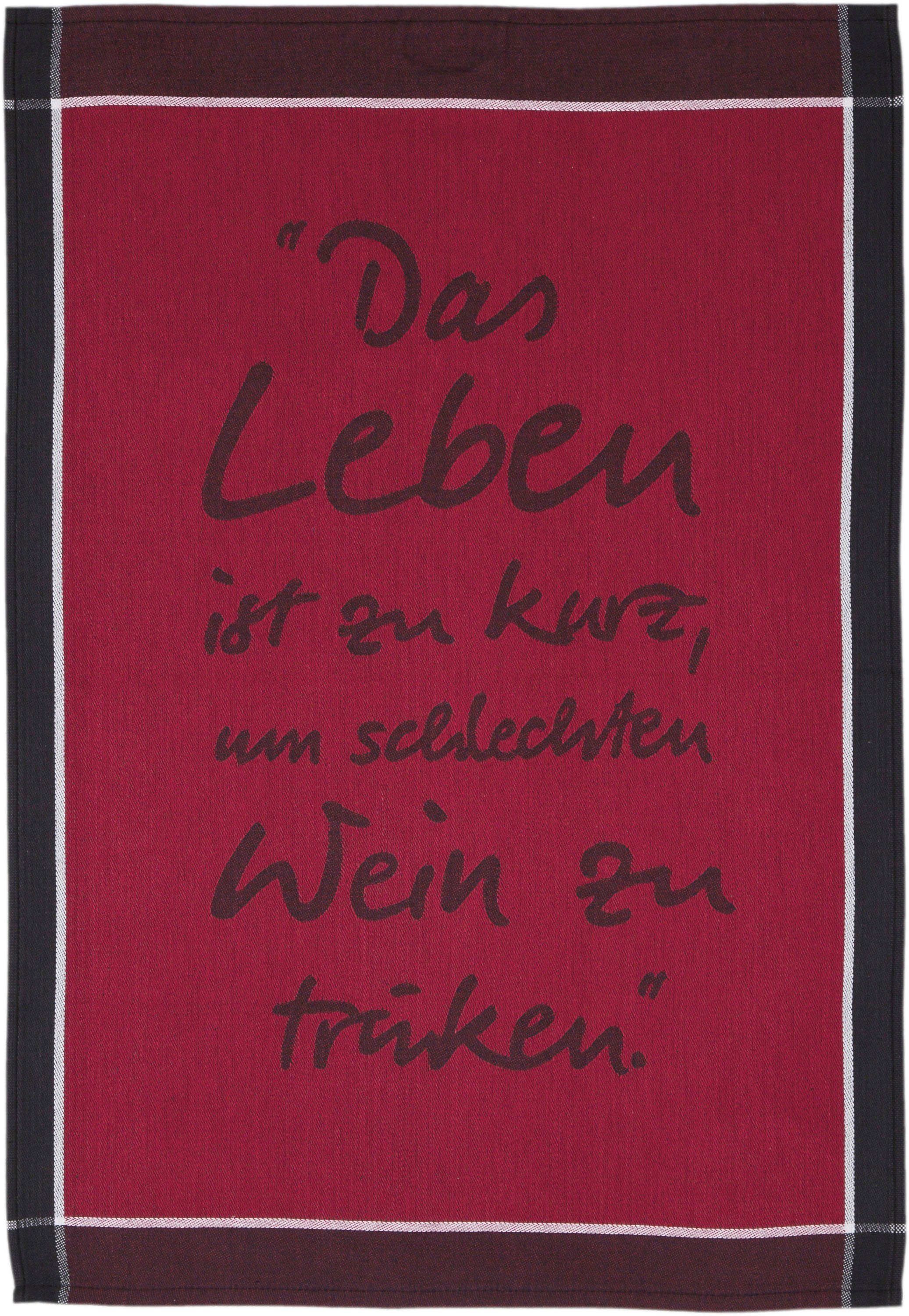 ROSS Geschirrtuch Das Leben ist zu günstig online kaufen