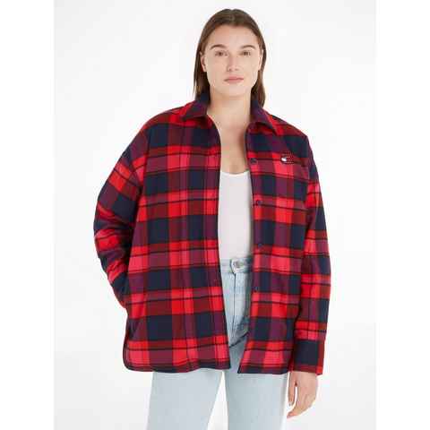 Tommy Jeans Hemdbluse TJW SPR OVS CHECK OVERSHIRT mit Tommy Jeans Label