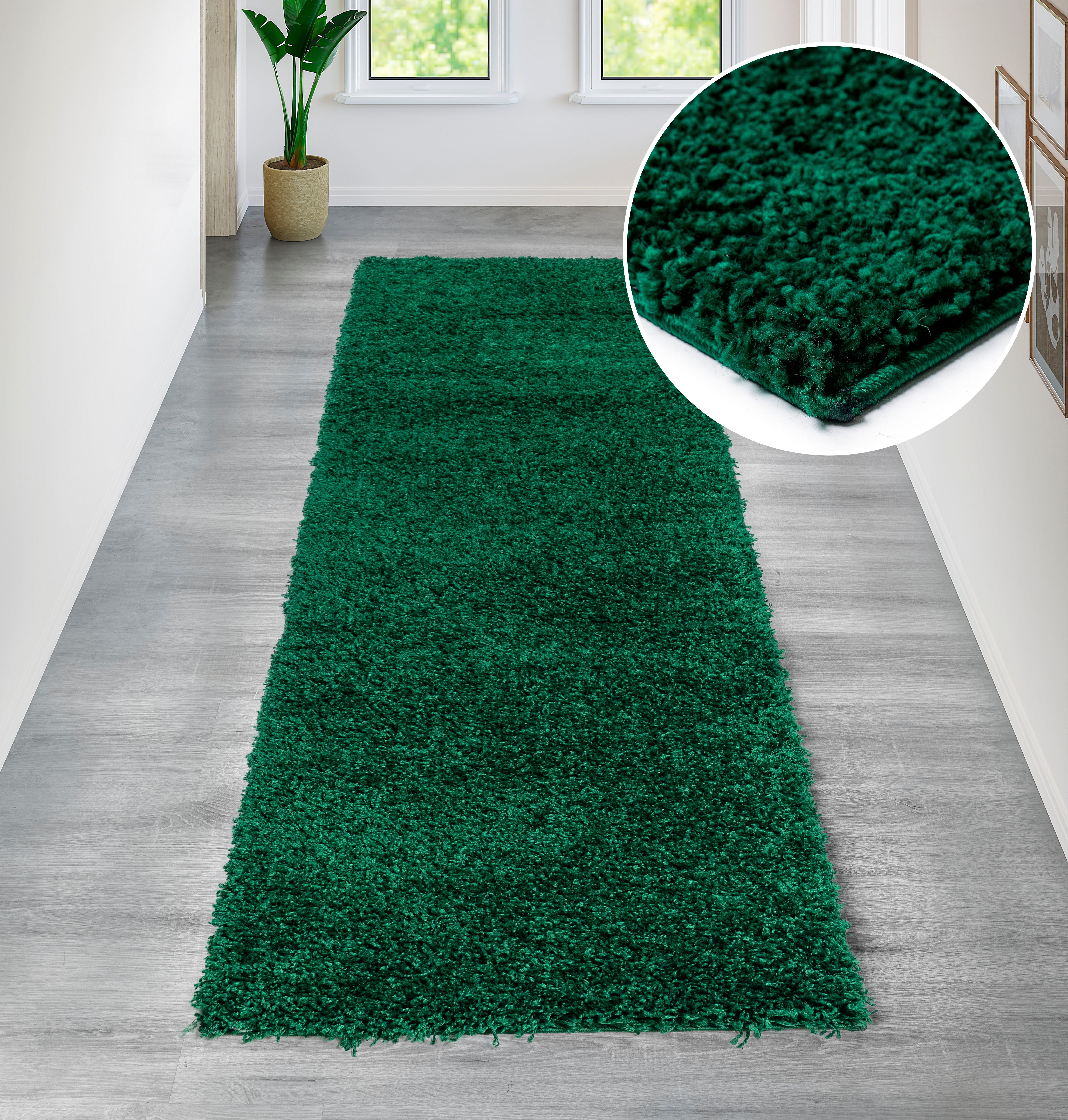OTTO home Hochflor-Teppich Viva Shaggy, in Standard- und Premium-Qualität, 30 mm oder 45 mm Höhe, rechteckig, Uni Farben, einfarbig, weich, kuschelig, Läufer, Kundenliebling