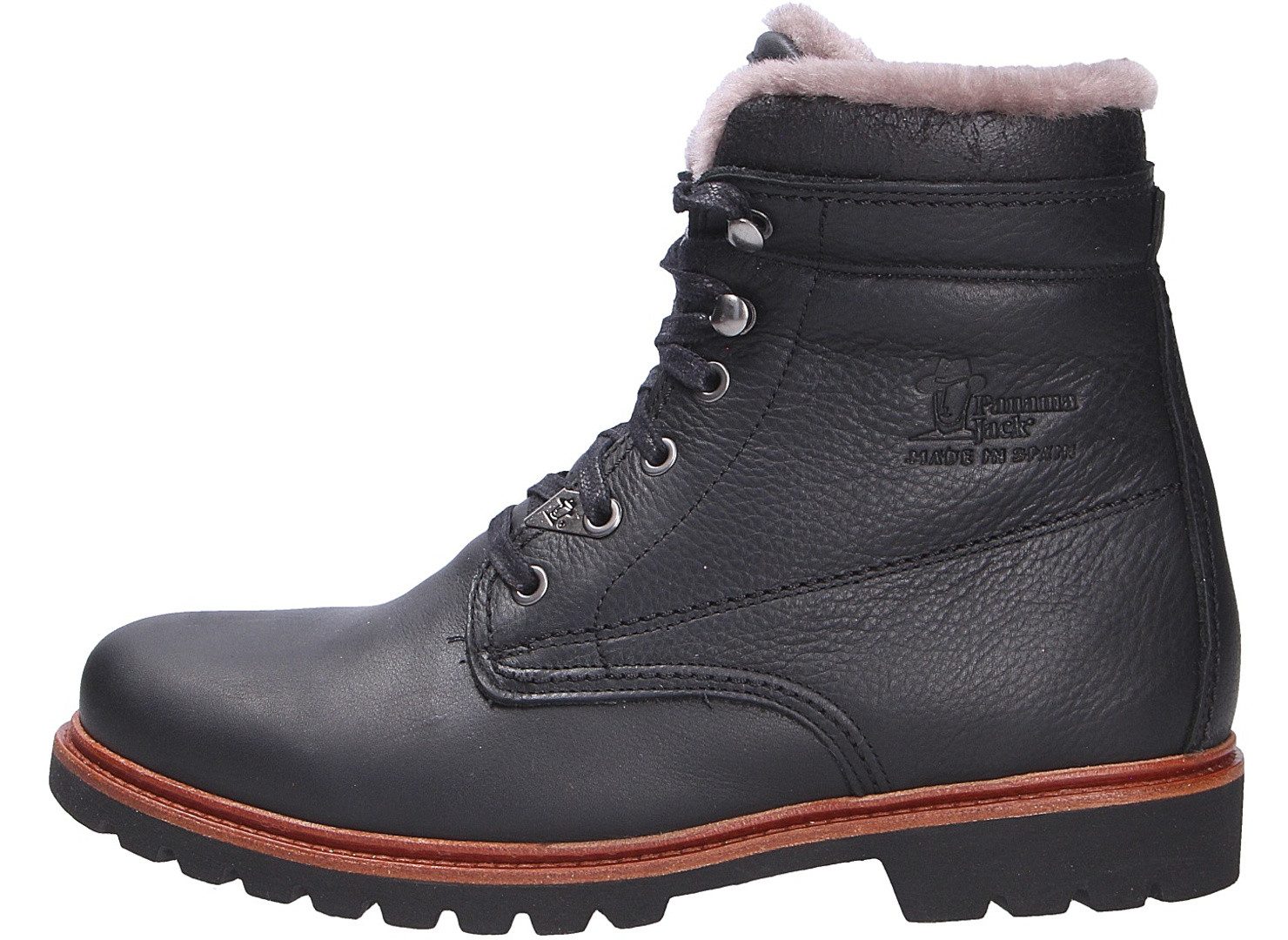 Panama Jack Panama Jack Herren Stiefel P03 AVIATOR C11 schwarz Schnürstiefel