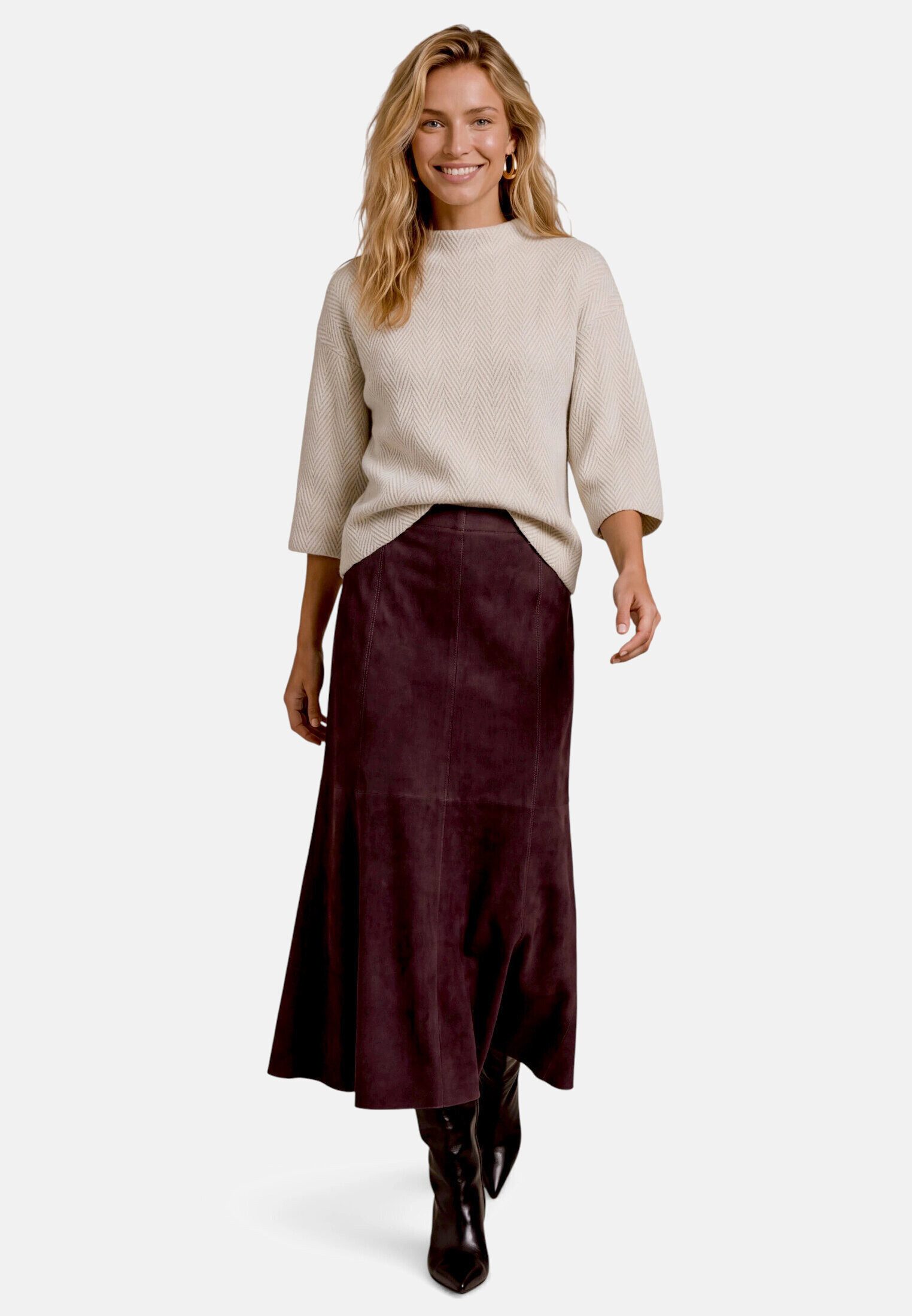 Zero Sweatshirt Damen mit 3/4 Arm Material