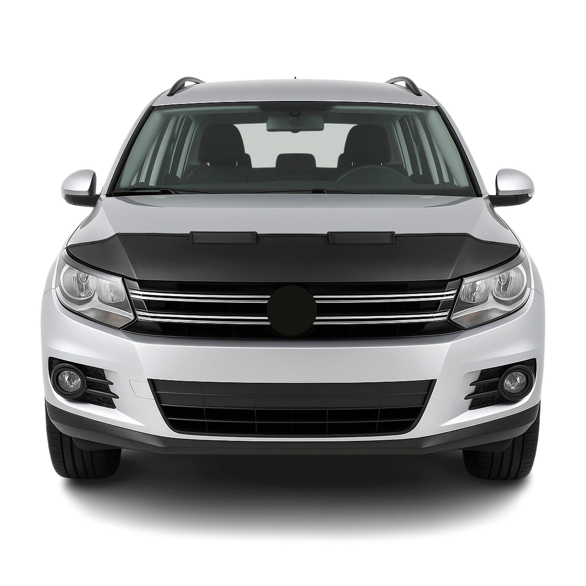 OMAC Frontstoßstange Haubenbra Bonnet Bra für VW Tiguan 2007-2016 Schwarz Halb, 1-St., Haltbar