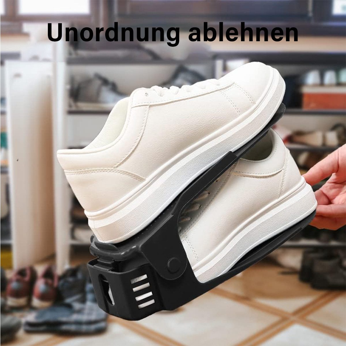 ZEUOPQ Schuhregal Einstellbare Schuhregale PP Doppellagig günstig online kaufen