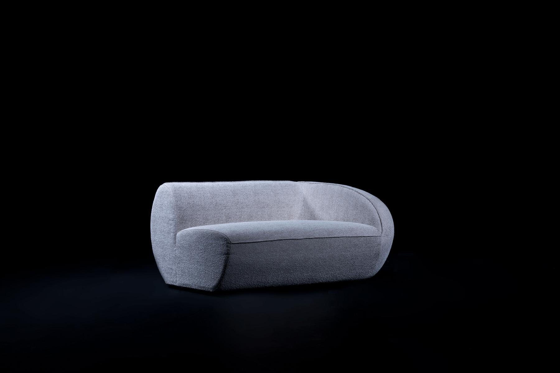 JVmoebel Fünfsitzer in Made Graues Polstermöbel, Luxus Wohnzimmer Sofa Designer 3 Big-Sofa Teile, Europe