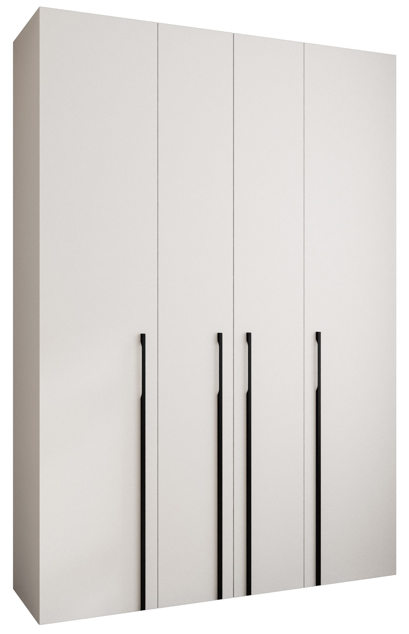 ABIKS MÖBEL Drehtürenschrank COMO 3 Schlafzimmerschrank mit Kleiderstange und Regalen