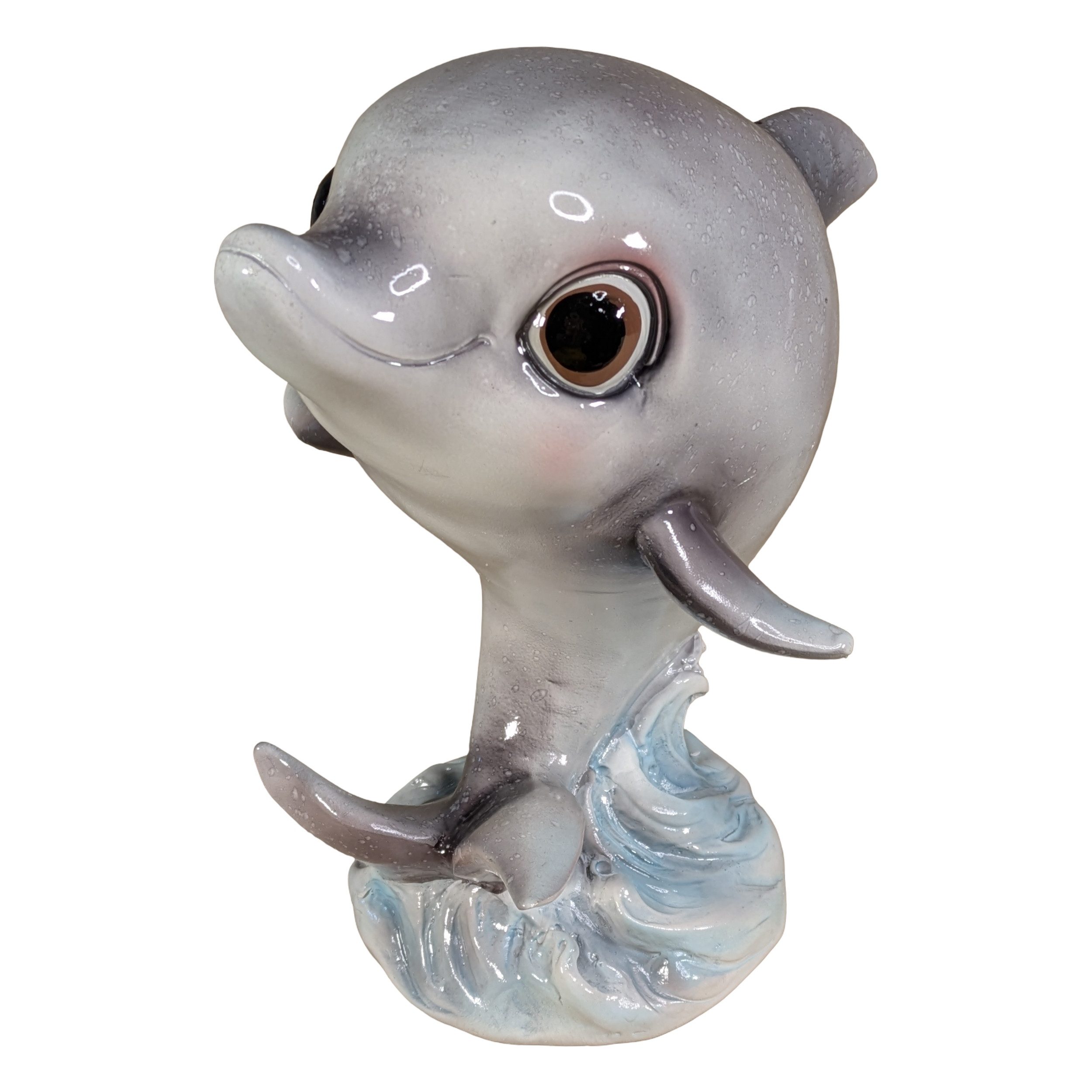 colourliving Tierfigur »Delfin« glänzend, maritime Skulptur für innen & außen (in 2 Größen) (1 St), Sammelcharme und sympathischer Ausstrahlung