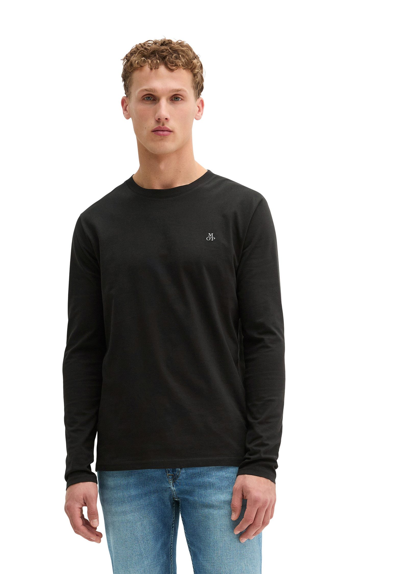 Marc O'Polo Langarmshirt aus reiner Bio-Baumwolle