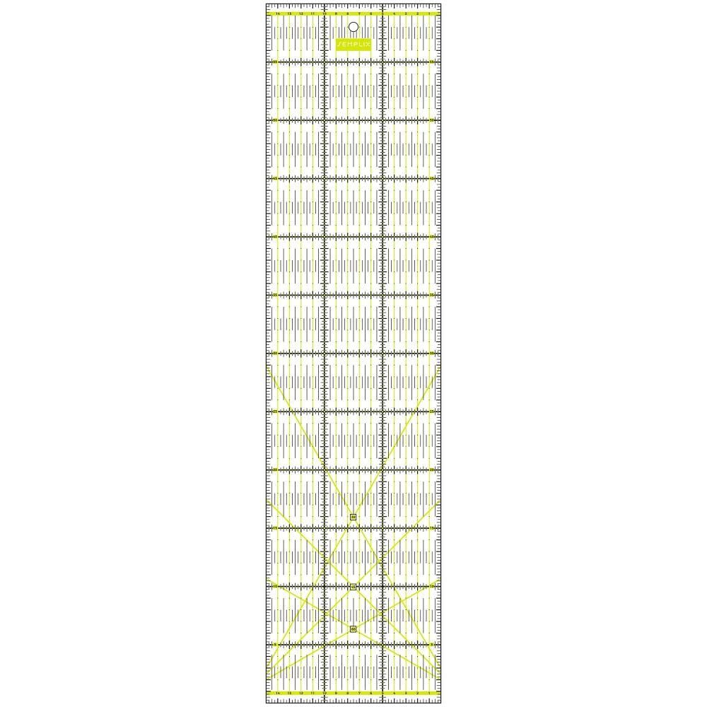 Semplix Lineal - Patchwork-Quiltlineal 60 x 15 cm gelb