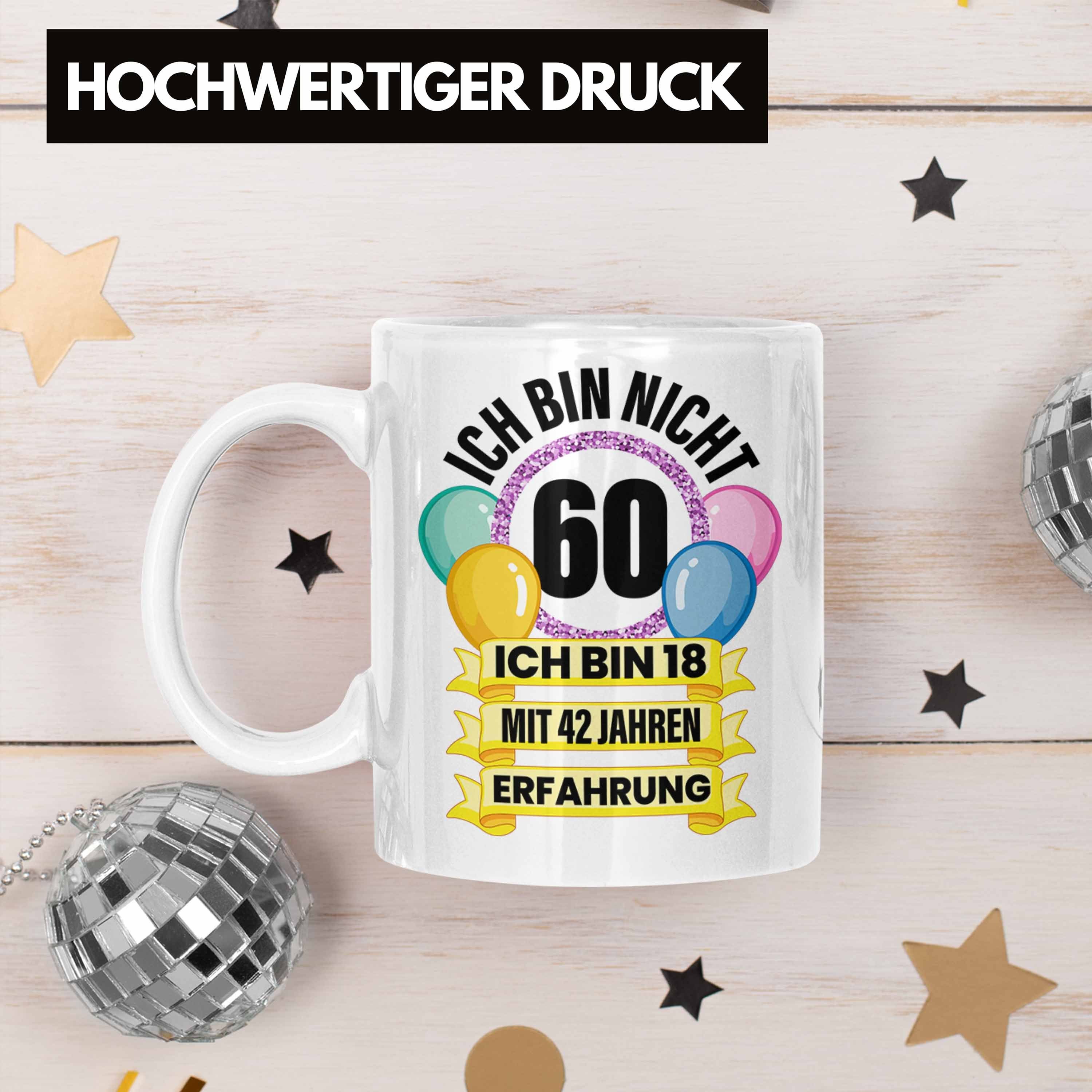 Mann 60. Frauen Geschenk Weiss 60 Trendation Lustig Geburtstag Alt 60 Männer 60er Frau Tasse Tasse Trendation Geschenkidee Jahre - Mutter Geschenke