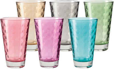 LEONARDO Glas Optic, Glas, Colori Qualität, 300 ml, 6-teilig