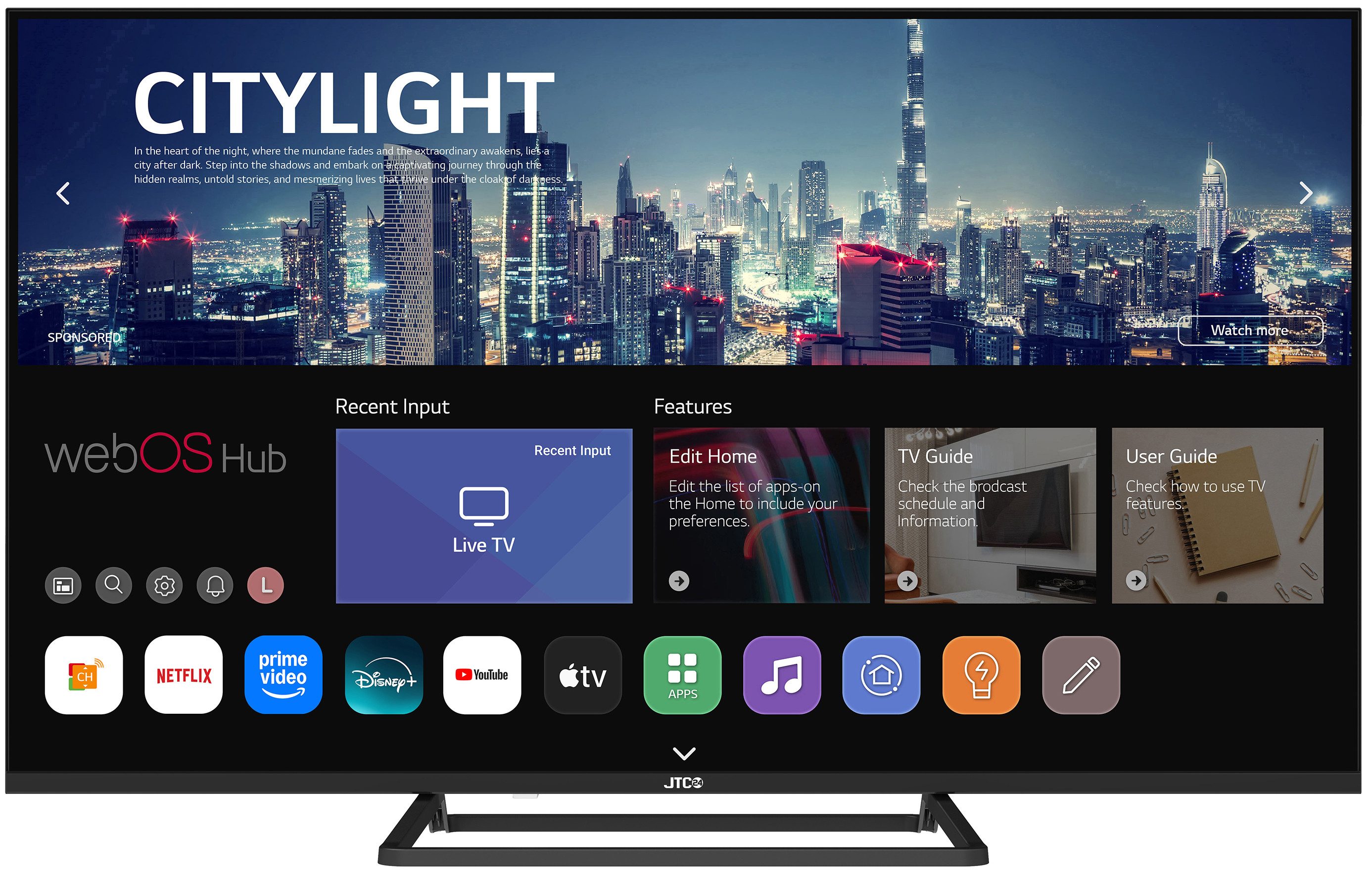 JTC-24 JTCS43F39432FLW LCD-LED Fernseher (109 cm,  ! RABATT: 23.53%