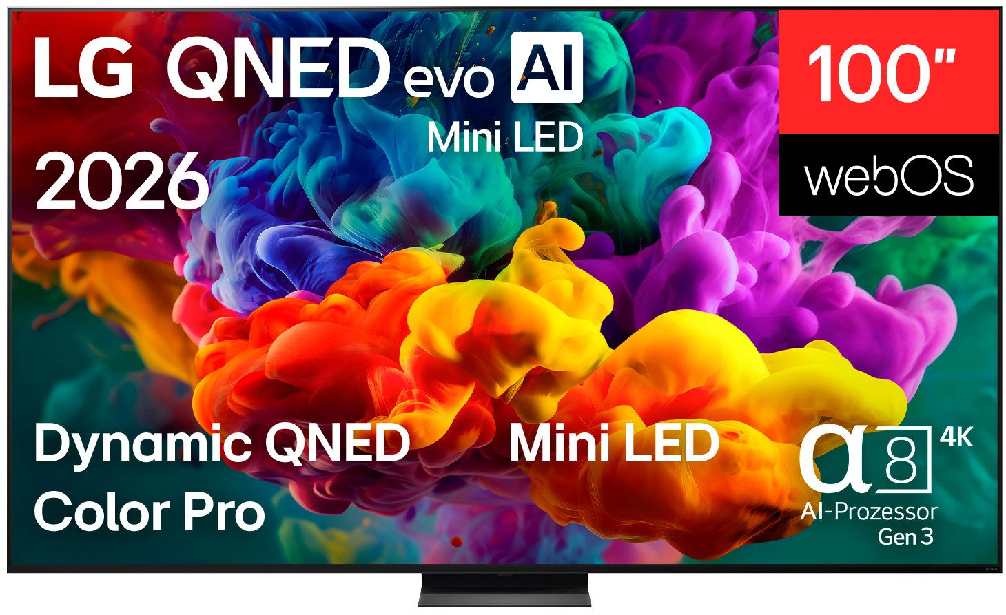 LG 100QNED87B6 QNED-Fernseher (253 cm/100 Zoll, 4K Ultra HD, Smart-TV)