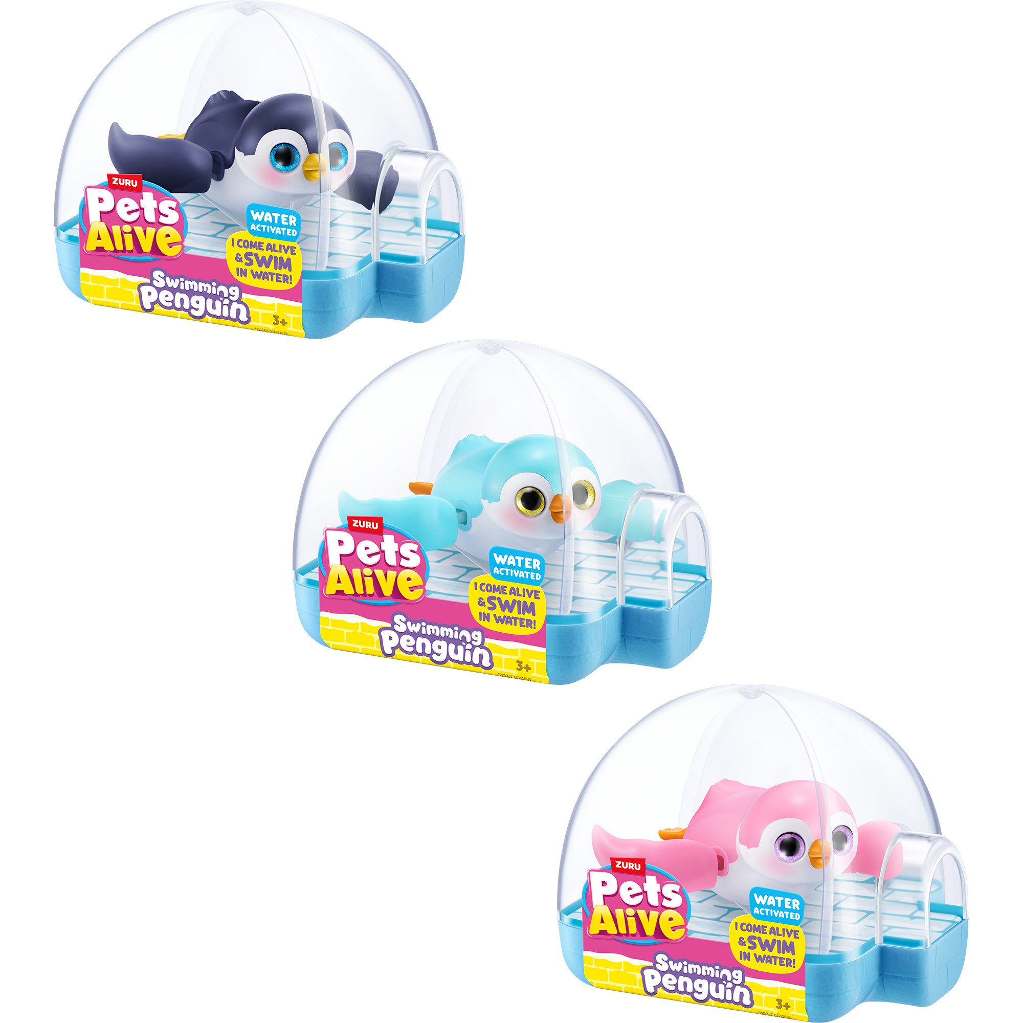 ZURU Kuscheltier ZURU Pets Alive - Swimming Penguin, Spielfigur