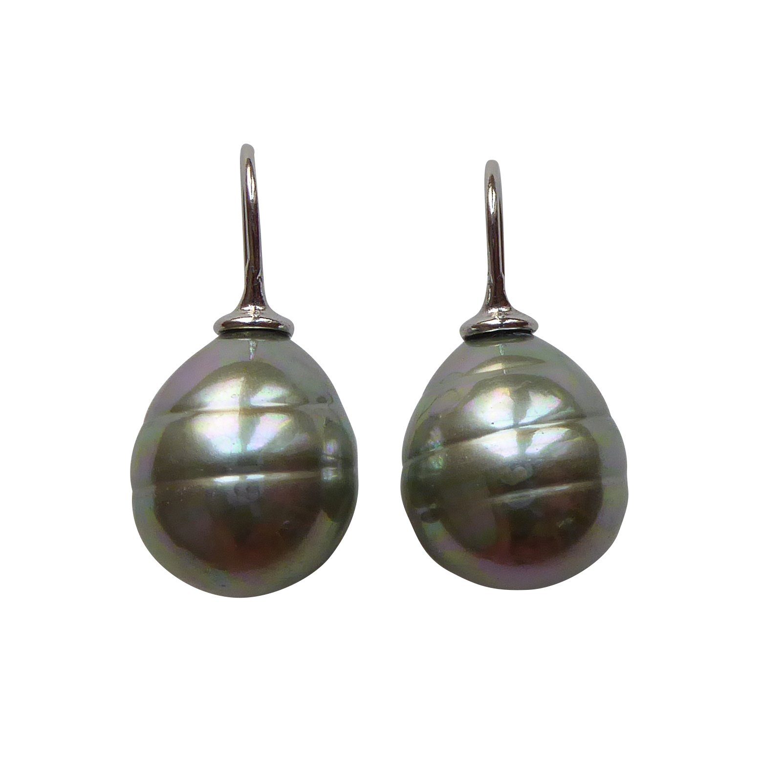 Mugello Сережки з бісеру Erica graugrün Sterlingsilber Allrounder edel, made in Germany Heide Heinzendorff, Perlenschmuck für Frauen