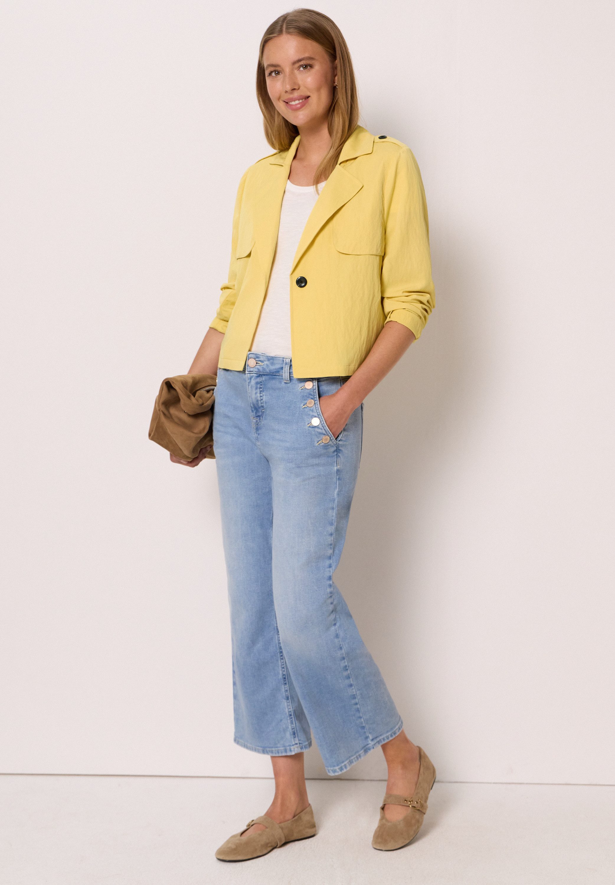 STREET ONE STUDIO Blouson aus softem Materialmix