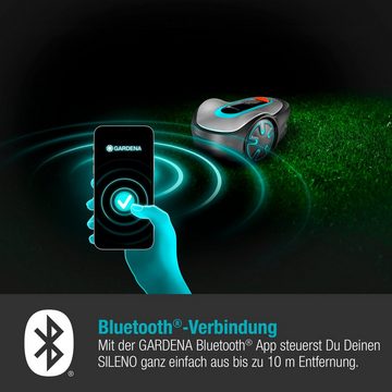 GARDENA Rasenmähroboter SILENO minimo 250 m², Bluetooth Steuerung, 57dB, kleine Gärten