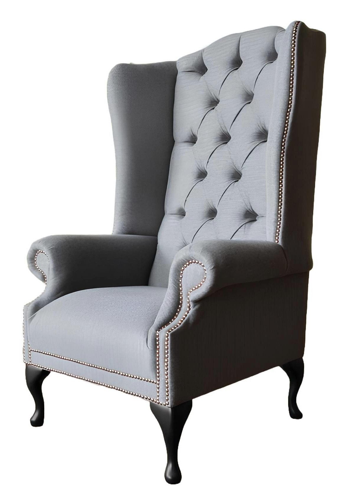 Xlmoebel Ohrensessel Chesterfield Ohrensessel mit gepolstertem Sitz und hoher Lehne (1-St., Sessel), Hergestellt in Europa