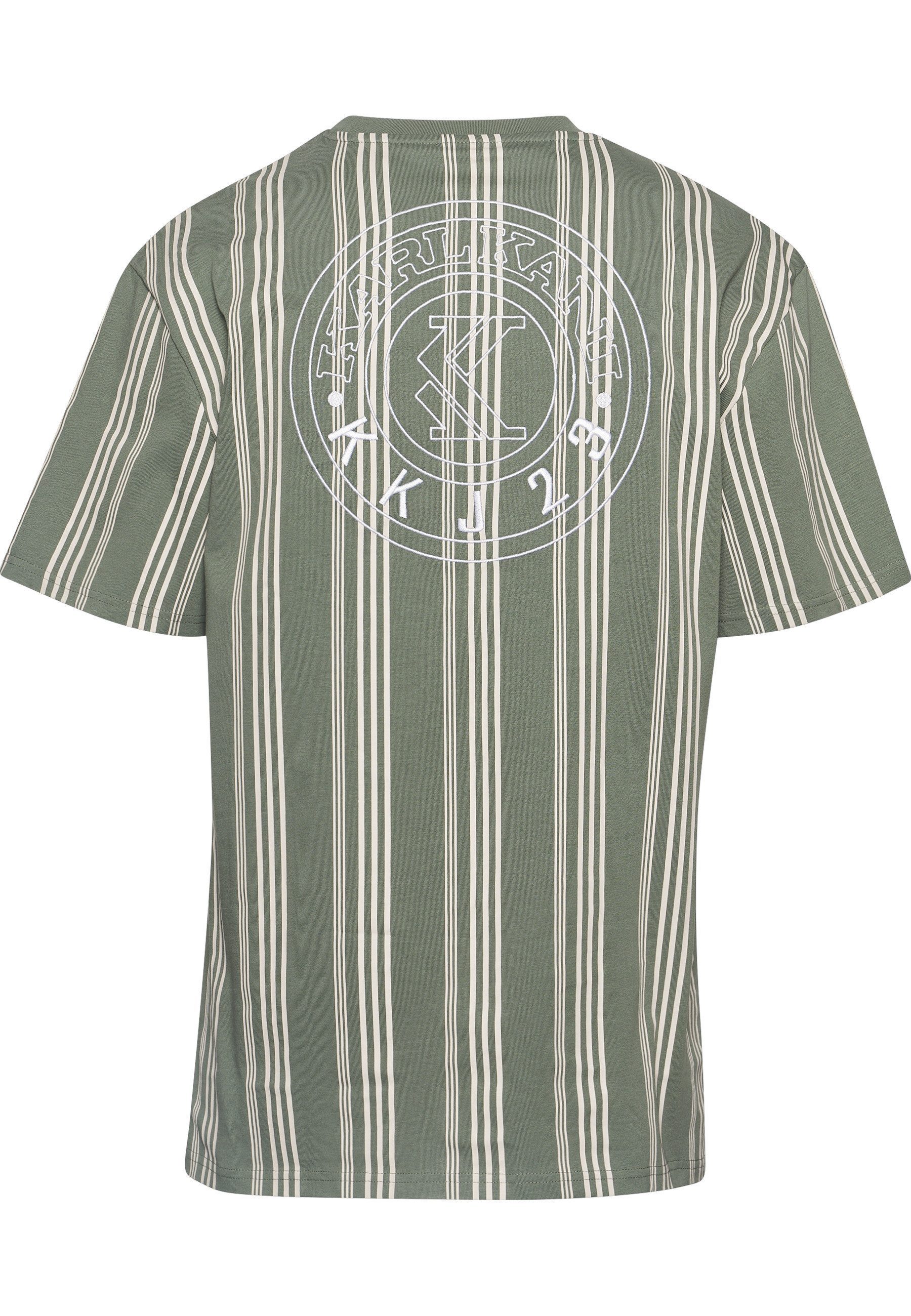Karl Kani T-Shirt Karl Kani Herren KM233-025-1 KK Small Signature Striped Tee (1-tlg)