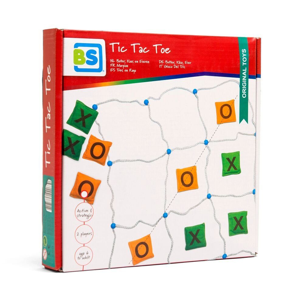 BS Toys Spiel Geschicklichkeitsspiel Tic Tac Toe, Schult die Grobmotorik