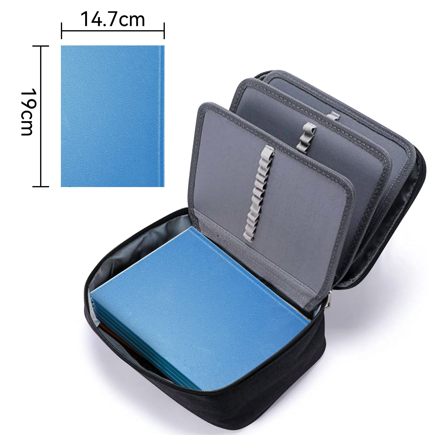 Mutig Federmäppchen Federmäppchen mit 72 Slots, hohe Kapazität, Bleistift-Organizer, (Stoff-Stifttasche, Bleistiftbeutel, Skizzen- und Zeichenbürstenhalter, für Schüler Jungen Jungen Mädchen und Büro), Mit Fächern, aus Oxford-Stoff, tragbar und langlebig und wasserdicht