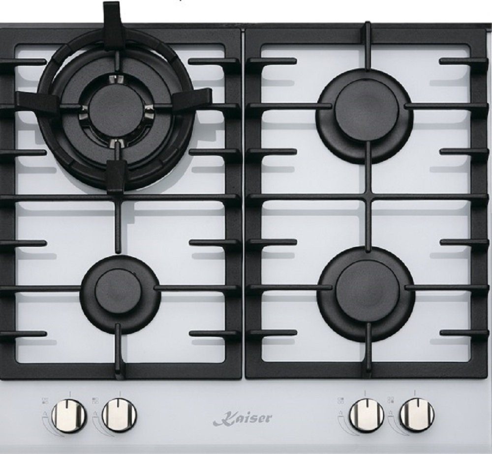 Kaiser Küchengeräte Gas-Kochfeld 60 cm 4 Brenner 3,8 KW WOK KCG 6380 W