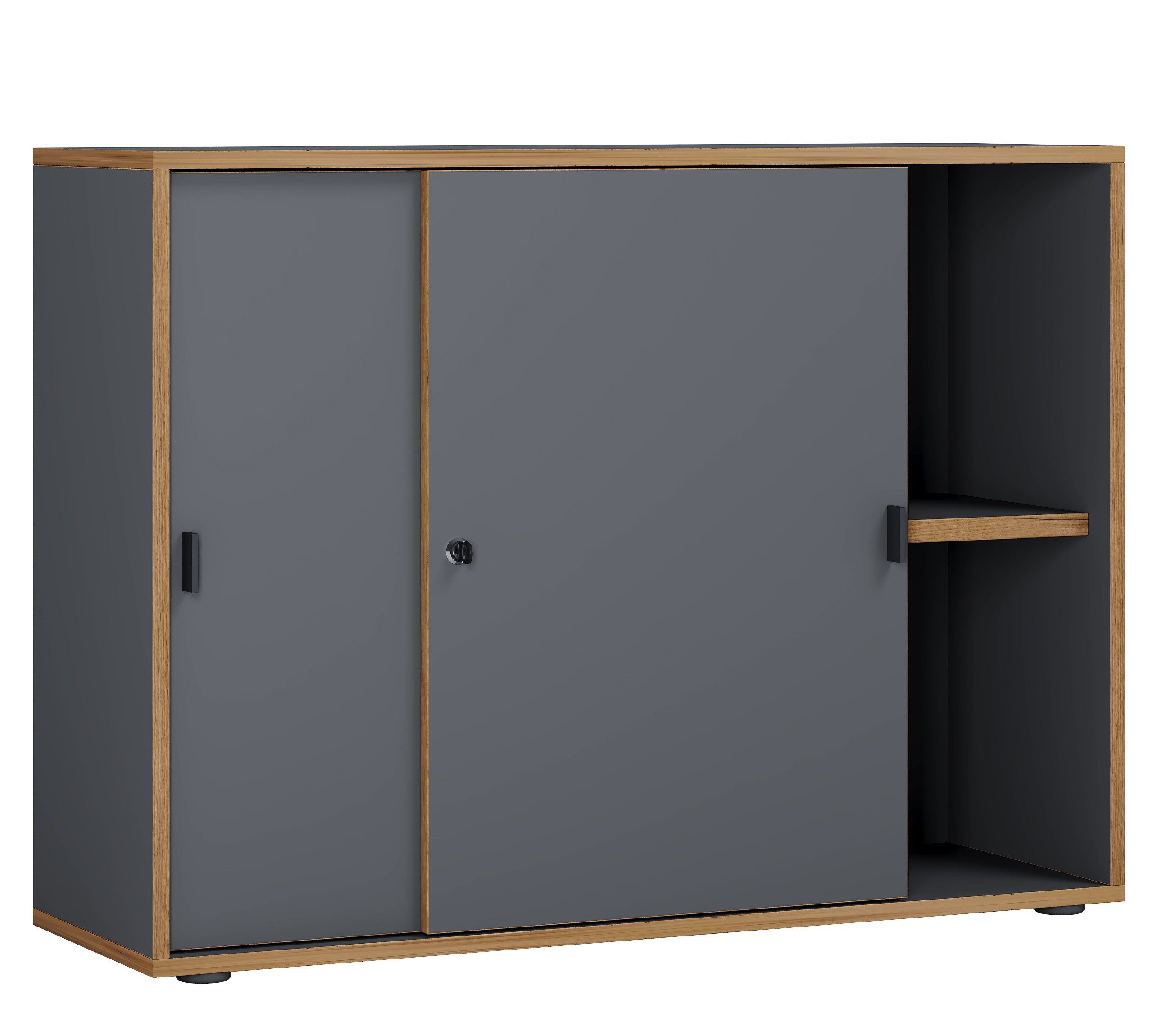 VCM Aktenschrank Büroschrank Aktenschrank Schiebetüren Salia 2fach günstig online kaufen