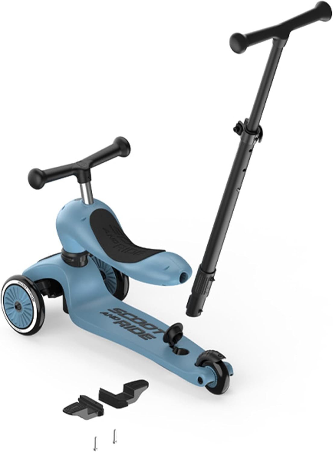 Scoot and Ride Dreiradscooter Highwaykick 1 Push and Go Kinderroller mit Sitz 2in1 Laufrad – Bild 4 von 5