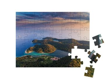 puzzleYOU Puzzle Schöne Natur der Insel Mljet, Kroatien, 48 Puzzleteile, puzzleYOU-Kollektionen Kroatien