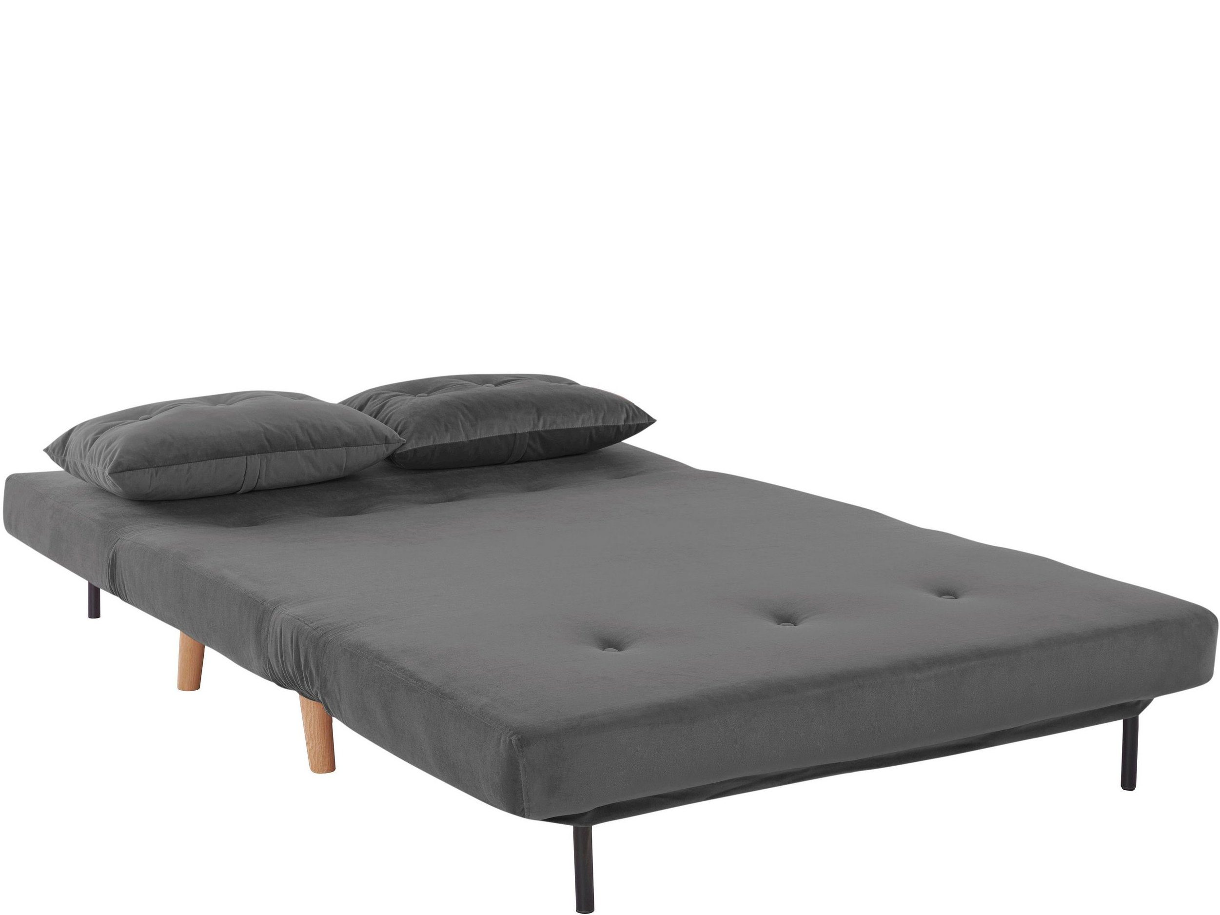 loft24 Daybett im Schlafsofa Sofa Tagesbett modernen Design mit Samtbezug Malina, grau