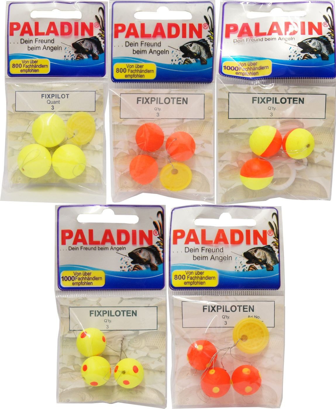 Paladin Forellenpose 3 Fixpiloten Pilotkugeln Piloten Forellenposen Pilot Pilotkugel rund